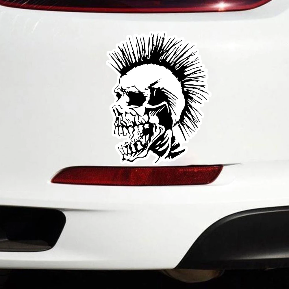Наклейка на авто Череп панка Waterproof Car Sticker Decal for Bumper, Window, Laptop, Truck, Motorcycle