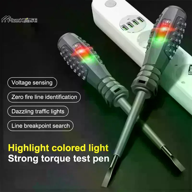 New Multi-functional Electrician Screwdriver Household Intelligent Measuring Pen ABS Non-contact Induction Voltage Power Tester