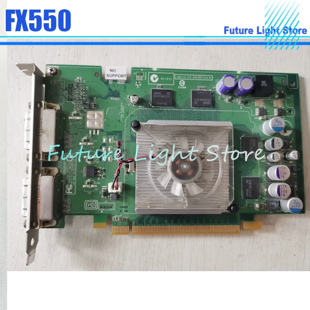 

0XG859 FX550 Graphics Card 128MB PCI-E Dual DVI Interface