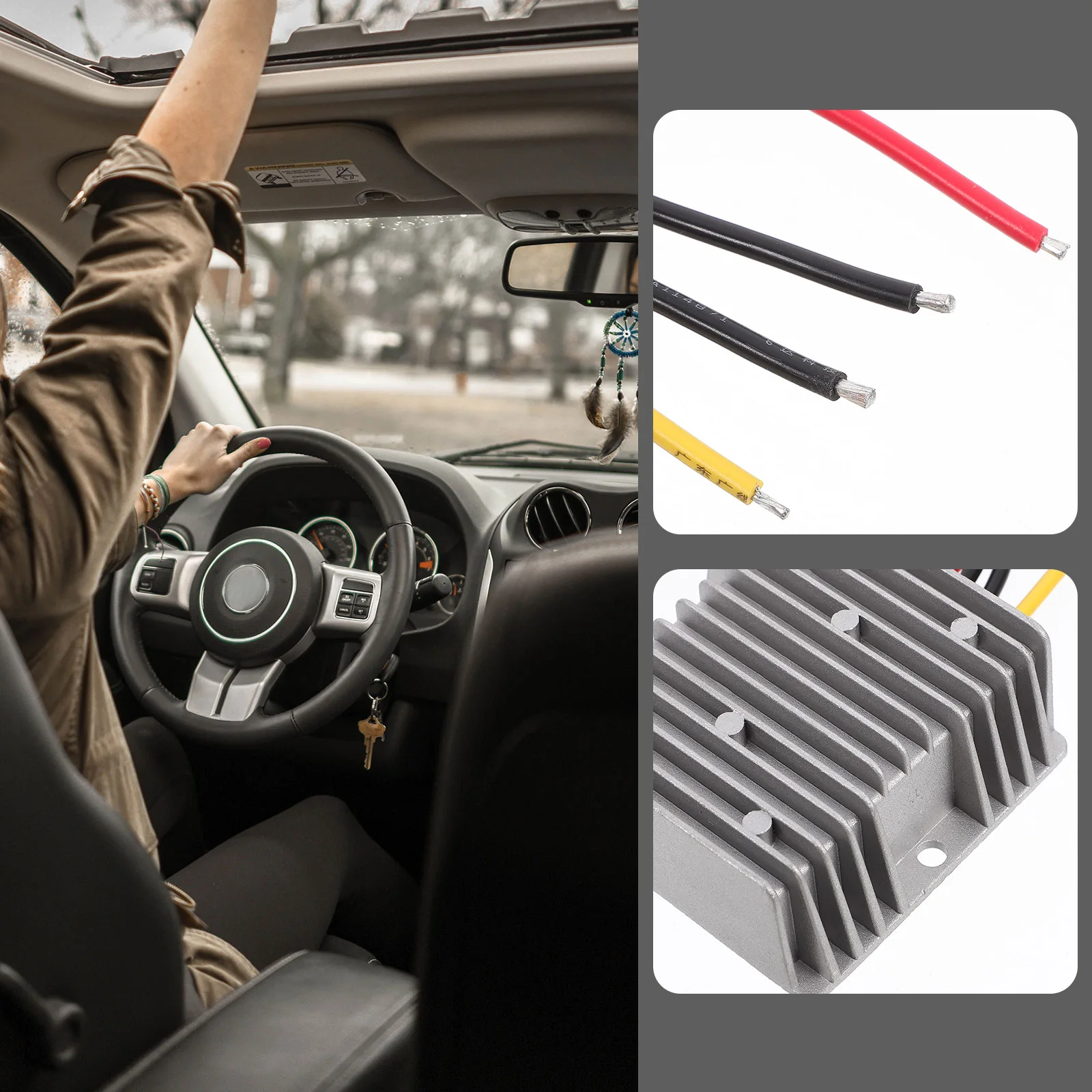 24 فولت إلى 12 فولت 10a تيار مستمر محول دفعة الجهد المخفض ل عربة جولف شاحنة مركبة قارب محول طاقة وحدة الجهد المنظم