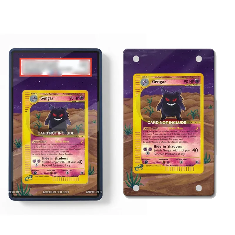 Vitrines d'exposition Gengar 11-18 Evolve Extended Art pour cartes de collection PSA, support acrylique, cadeaux et jouets