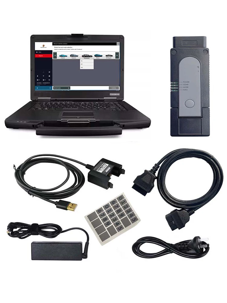 High quality Piwis 4 PT4G V43.7 with laptop, suitable for Por-sche fault diagnosis instrument scanning tool