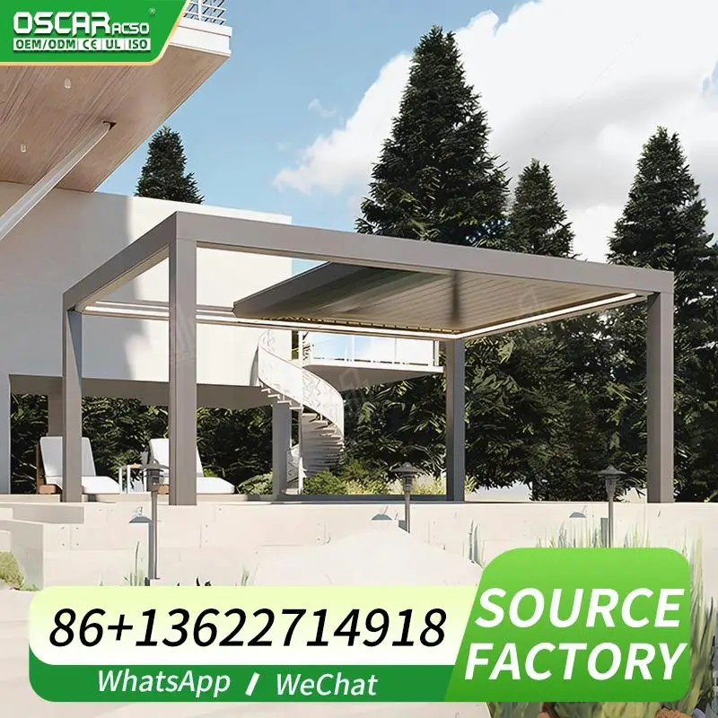 

RGB louvered function adjustable modern aluminum beach house shade solutions for garden patio backyard pergola