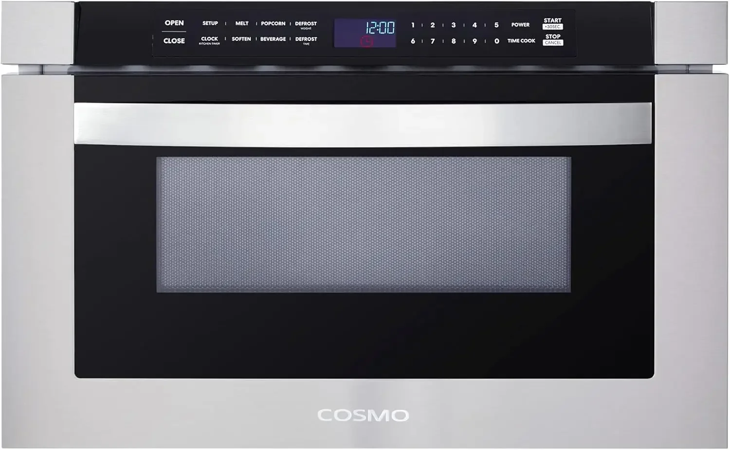 COS-12MWDSS 24 in. Built-in Microwave Drawer with Automatic Presets, Touch Controls, Defrosting Rack and 1.2 cu. ft. Capacity in