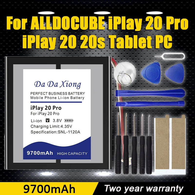

Brand-New iPlay 20 Pro 9700mAh Battery for CUBE ALLDOCUBE iPlay 20 Pro / iPlay 20 20s Tablet PC Batteries + Tool