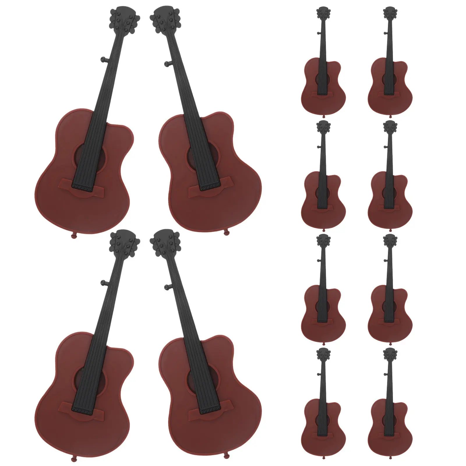 

Набор из 12 миниатюрных аксессуаров для гитарной сцены: электрогитара, украшение для дома, музыкальный инструмент, набор для микродекорации