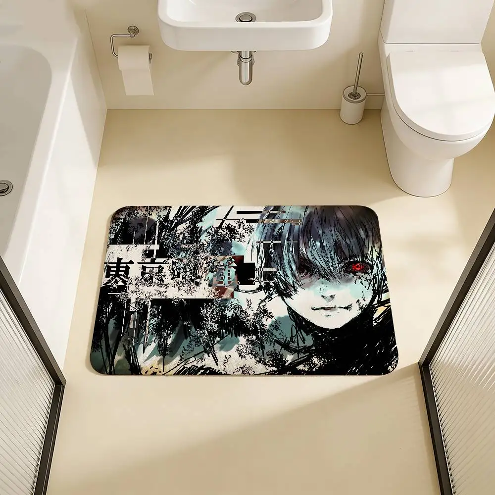 Tokyo Ghoul Anime Room Mats Retro Multiple Choice Living Room Kitchen Rug Non-Slip Welcome Rug