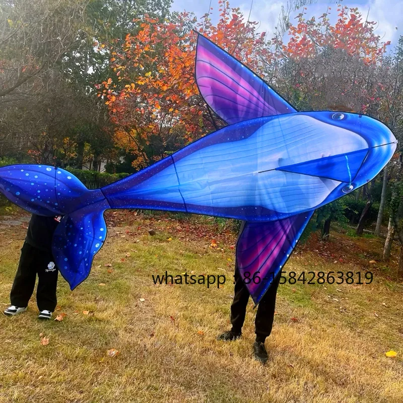 free shipping whale kite flying for kids Outdoor play steering kite toys for boy 3d professional wind kites outdoor games Fabric