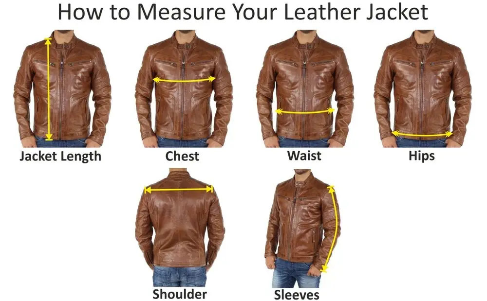 Men's Authentic Sheepskin Leather Jacket Motorcycle Rider Bomber Tan Jacket European and American Fashion Trend