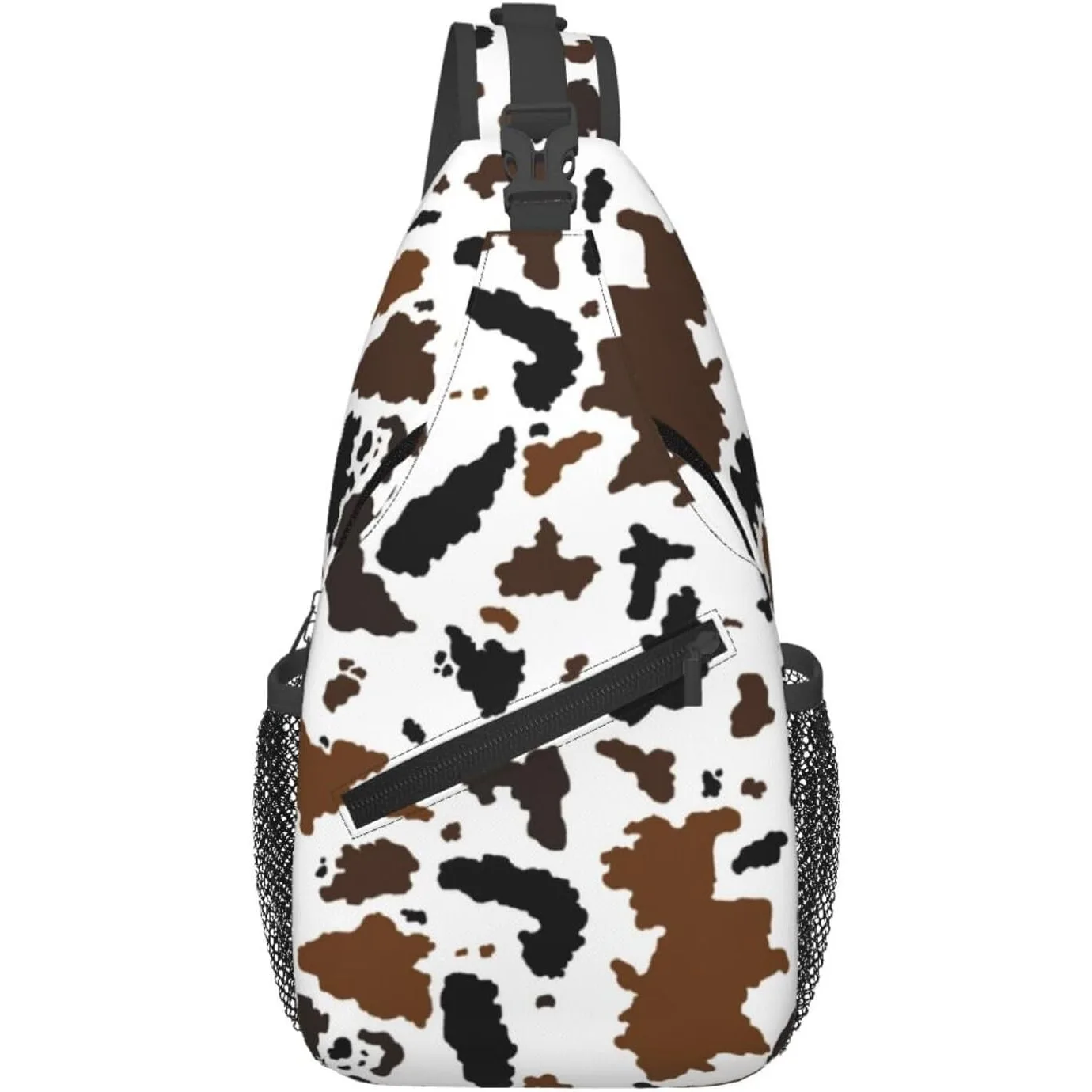 

Cow Print Sling Bag for Women Crossbody Bag Cute Animal Skin Texture