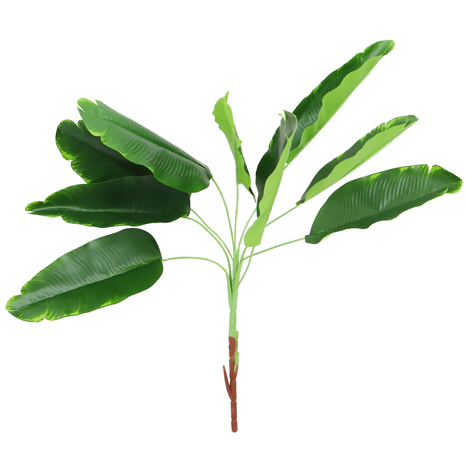

Simulation Banana Leaf Decoration Plastic Green Ornaments Jungle Home Fresh Leaves Non Fading Easy Maintenance Leaf Arrangement