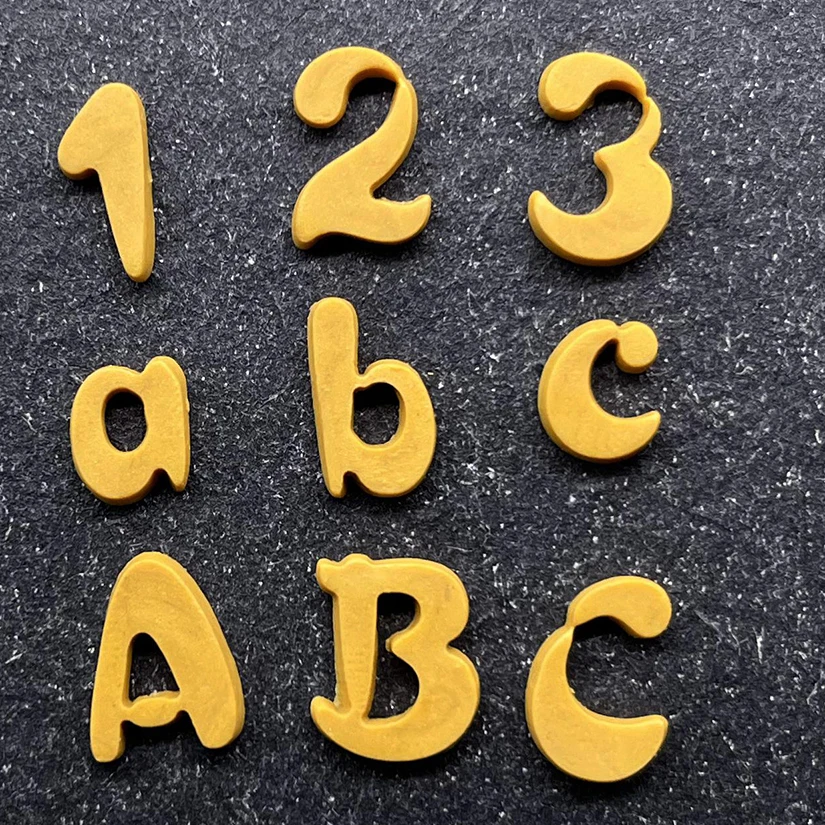 Alphabet Number Silicone Cake Baking Mold Sugarcraft Chocolate Cupcake Baking Mould Resin Tools Fondant Cake Decorating Tools