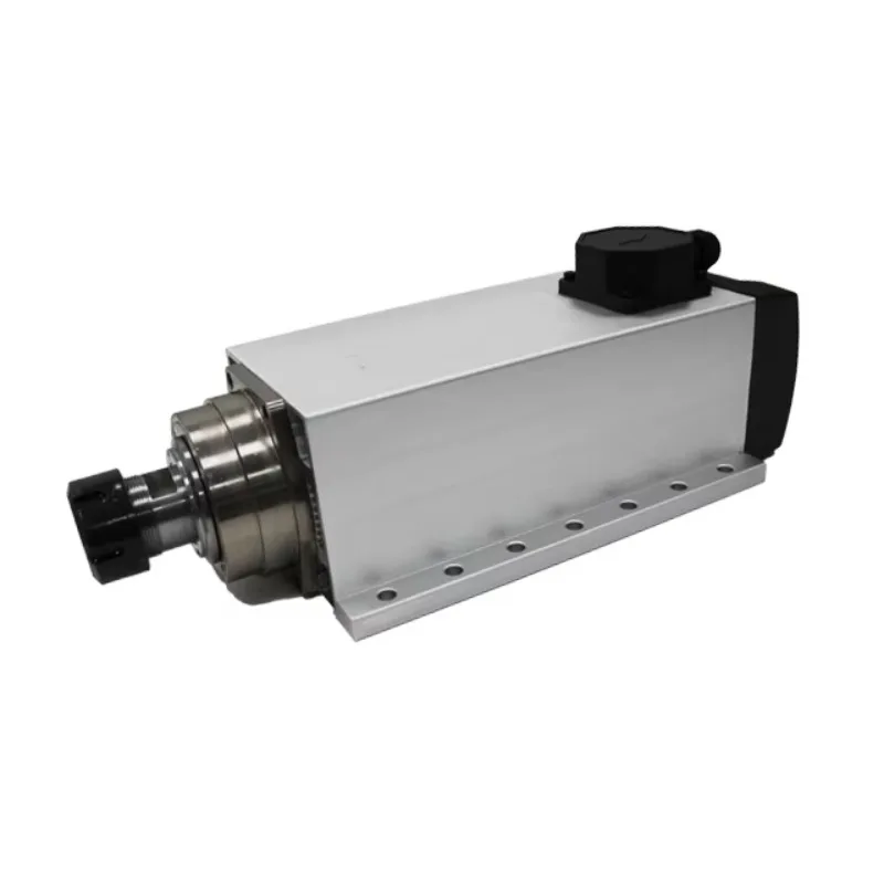 High Precision High Perform Square Spindle Motor Air Cooling 9.0kw 380V 12000/18000rpm Spindle Motor For Drilling PCB