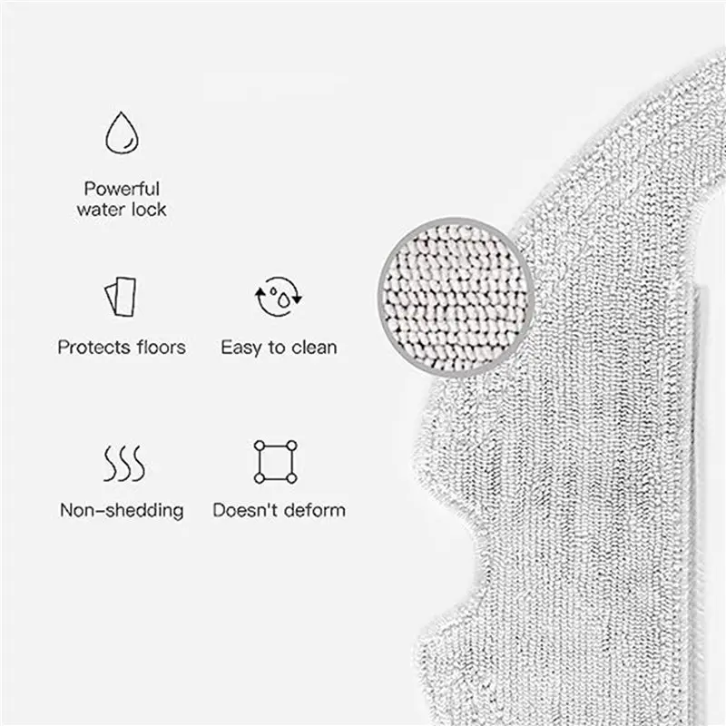 HITL Suitable for Dream Sweeping Robot Accessories L10Plus Mop Pad Rag, Replacement Mop Cloth for Mopping the Floor