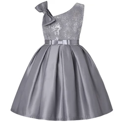 Cross-border new 2025 new European and American high-end children's dress CuHK children's party dress girl sequin dress