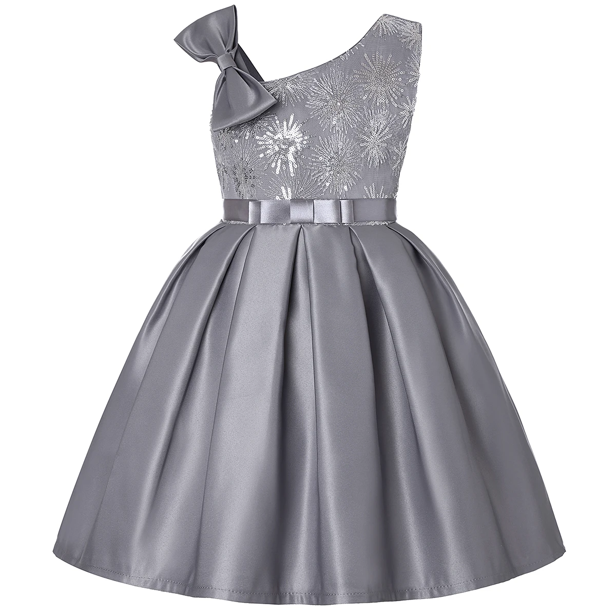 Cross-border New 2025 New European and American High-end Children's Dress CuHK Children's Party Dress Girl Sequin Dress