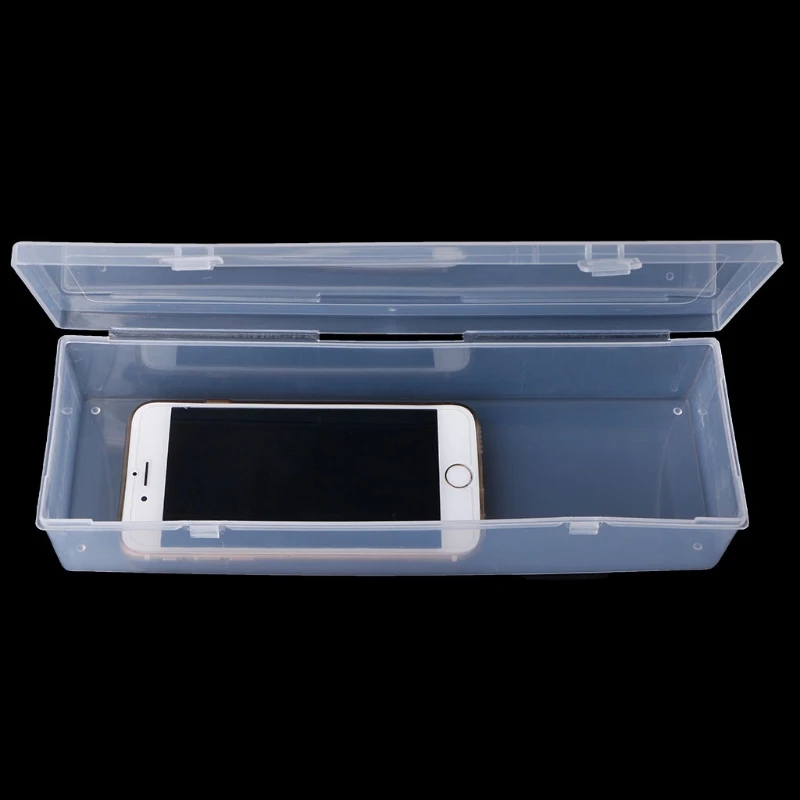 Rectangular Plastic Clear Storage Box Jewelry Container Case Bead Organizer Case 23.4*9.9*5.6cm/24.8*7.6*4.6cm