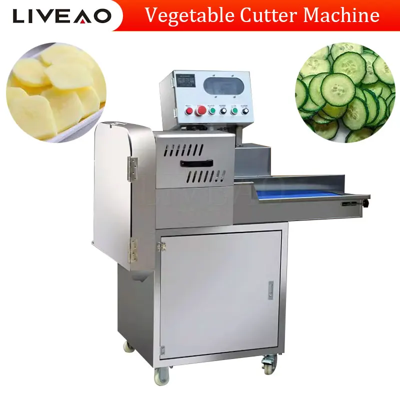 Electric Parsley Leek Green Onion Cucumber Cabbage Automatic Spinach Leaf Vegetable Slicer Machine