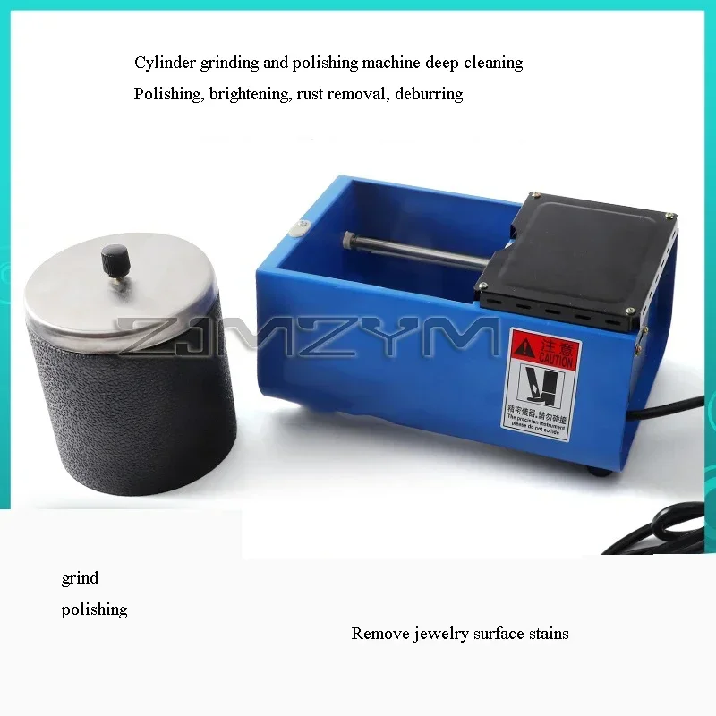 Roller Polishing Machine Mini Tumbler Polisher Roller Rotary Bucket Mill Tool Metal Ring Bead Cleaning Polishing Machine