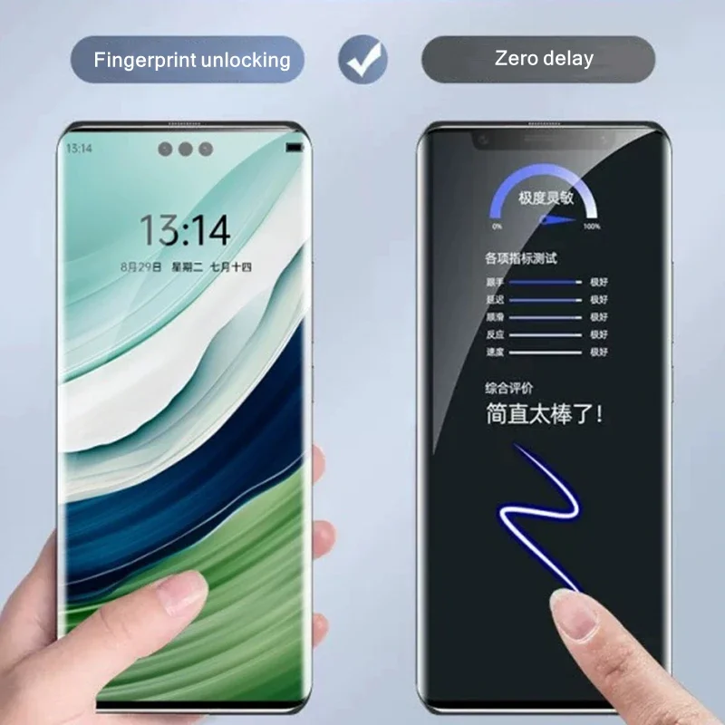 2 Film +1 Tool - Ceramic film Screen Protector For Samsung S24 S23 S22 S21 S20 Ultra Galaxy Note 20Ultra Film-Installation tool