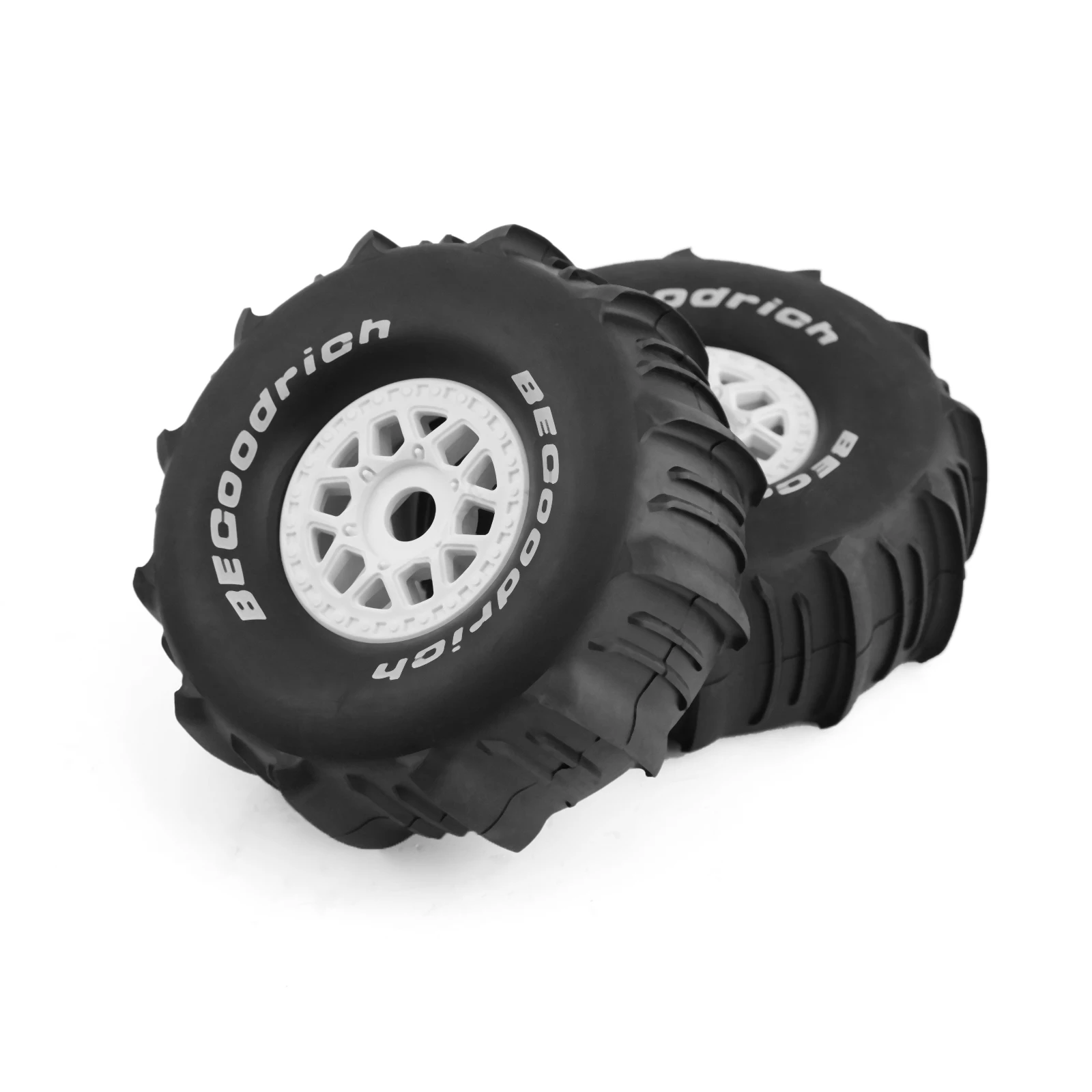 4 pièces 1/7 camion de parcours court du désert et pneu de sable OD138mm 17mm roue hexagonale pour ARRMA Mojave TRAXXAS UDR Yikong DF7 FS Bug tout-terrain