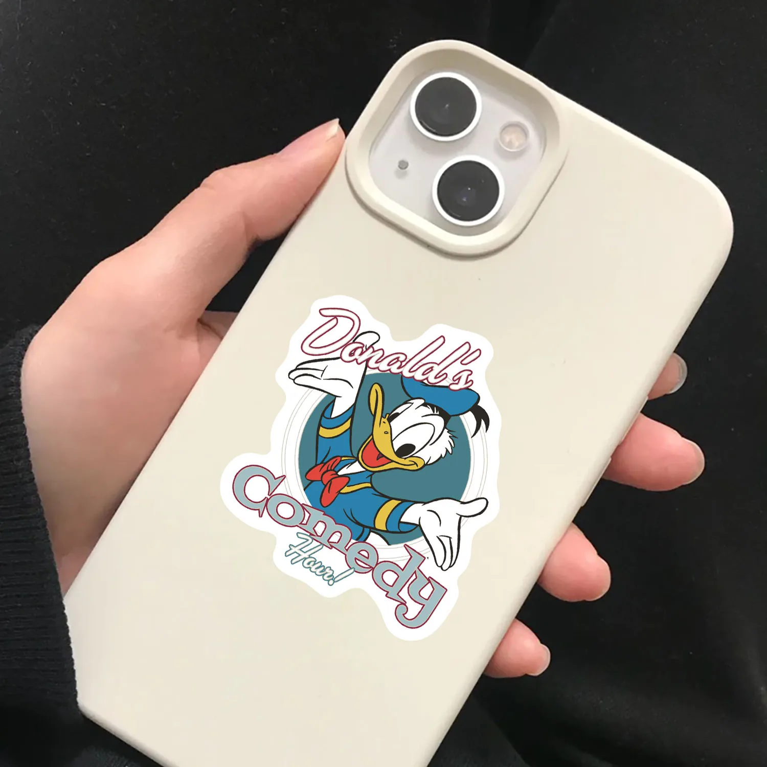 50 قطعة من ملصقات دونالد داك، والمذكرات، والكمبيوتر المحمول، والأمتعة، وملصقات الرسوم المتحركة لألواح التزلج، وتزيين الهدايا الكلاسيكية الممتعة #5