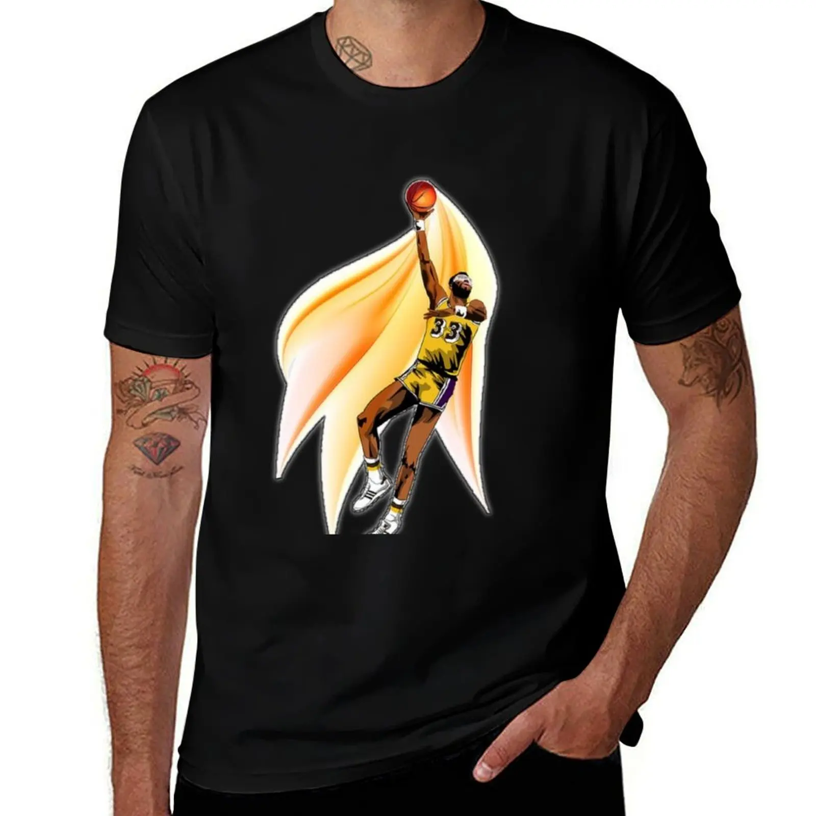 

kareem abdul-jabbar T-Shirt funny meme t-shirts graphic t shirts new gifts and t-shirts Short sleeve tee Men's t shirts