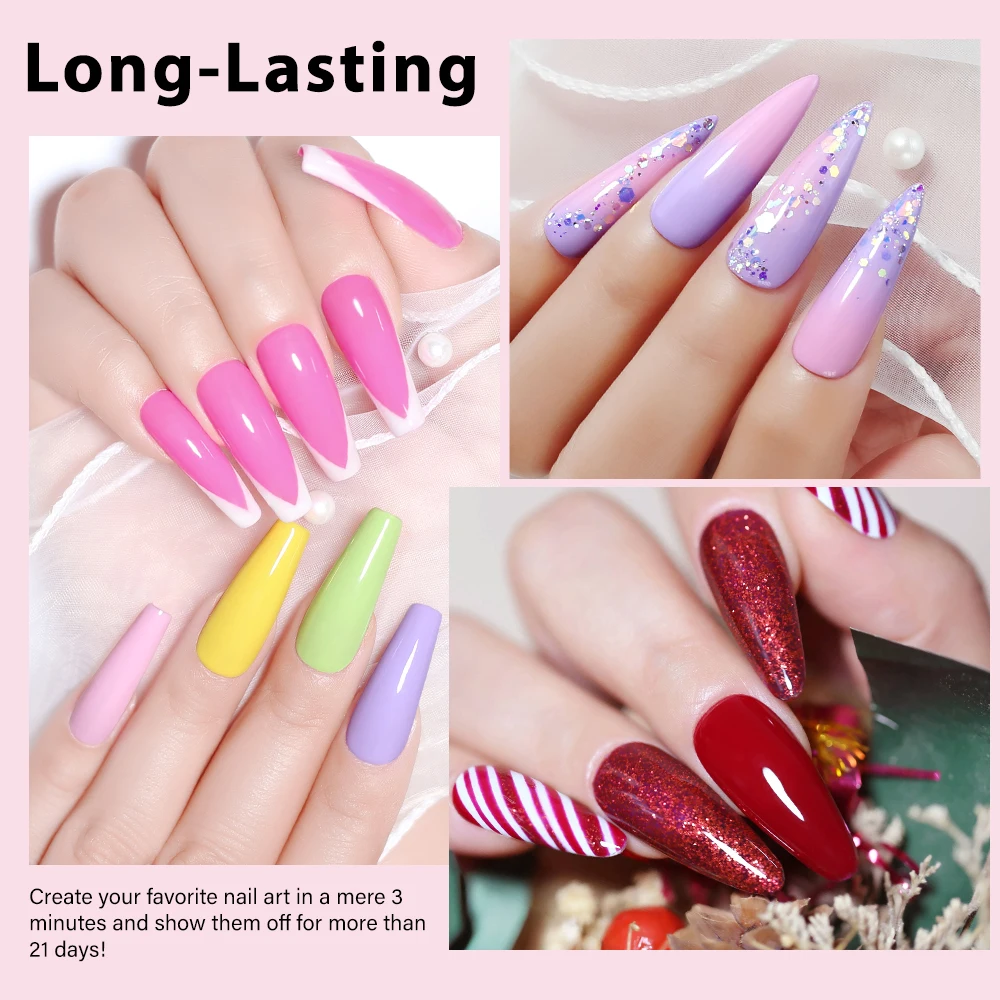 Clou Beaute 10pcs TPO & HEMA FREE Gel Polish Set Multicolor High Pigment UV Nail Gel Lacquer Semi-Permanent Manicure Varnish Kit