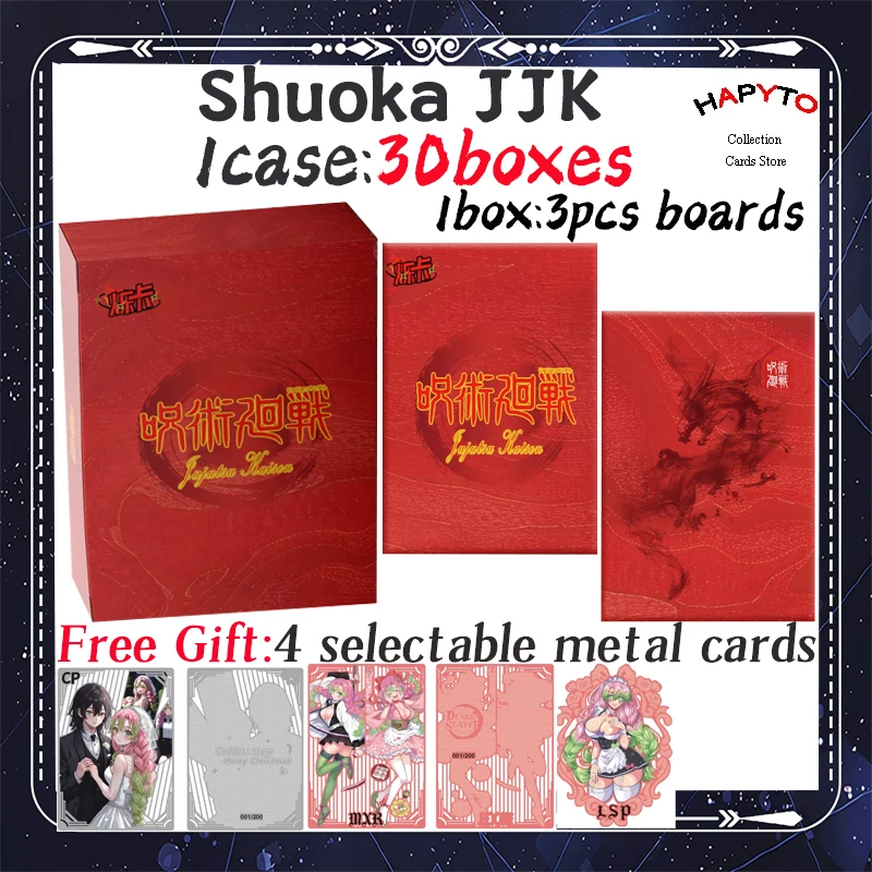 

2025 Newest Shuoka Jujutsu Kaisen JJK Colection Cards Booster Box Gojo Satoru Nanami Sukuna Hobby Chrismas Gift