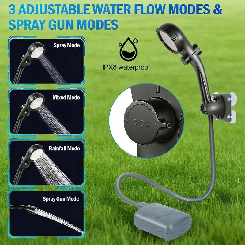 

Удобная уличная душевая система с большим запасом воды для кемпинга и пеших прогулок 69HD