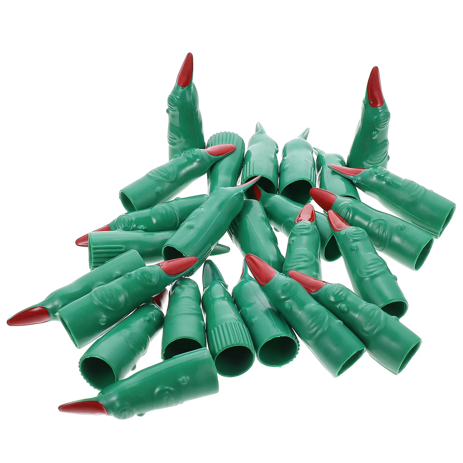 24 Pcs Halloween Nail Kit Props Finger for Cosplay Fake Nails Role Witch Covers Fingers Cots Masquerade Punk Pranking