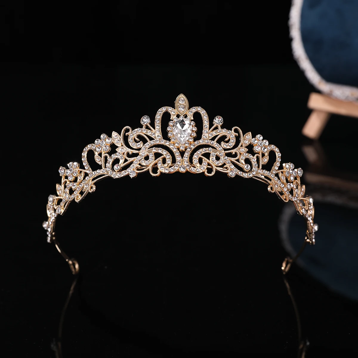 Girl headdress Princess exquisite rhinestone crown children\'s performance high-end temperament crown girl birthday hairband hair