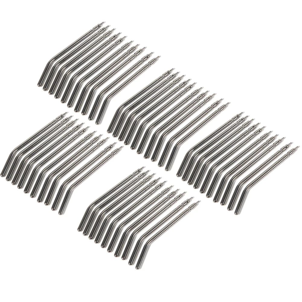 

50 PCS dental 3 Way Syringe tips Air Water Spray Triple Syringe For 3 Way Tube Stainless Steel Syringe Spray Nozzles Tips