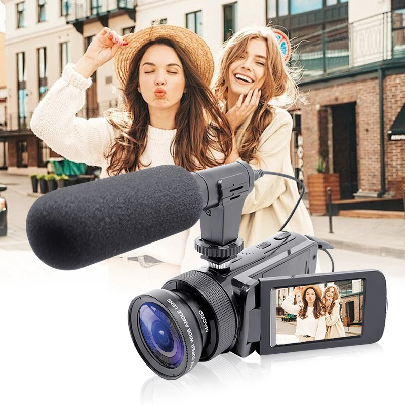 

High-Quality Audio Recording DV Recorder Camcorder With Microphone Digital zoom Video Camera Machine For Recording vlogs