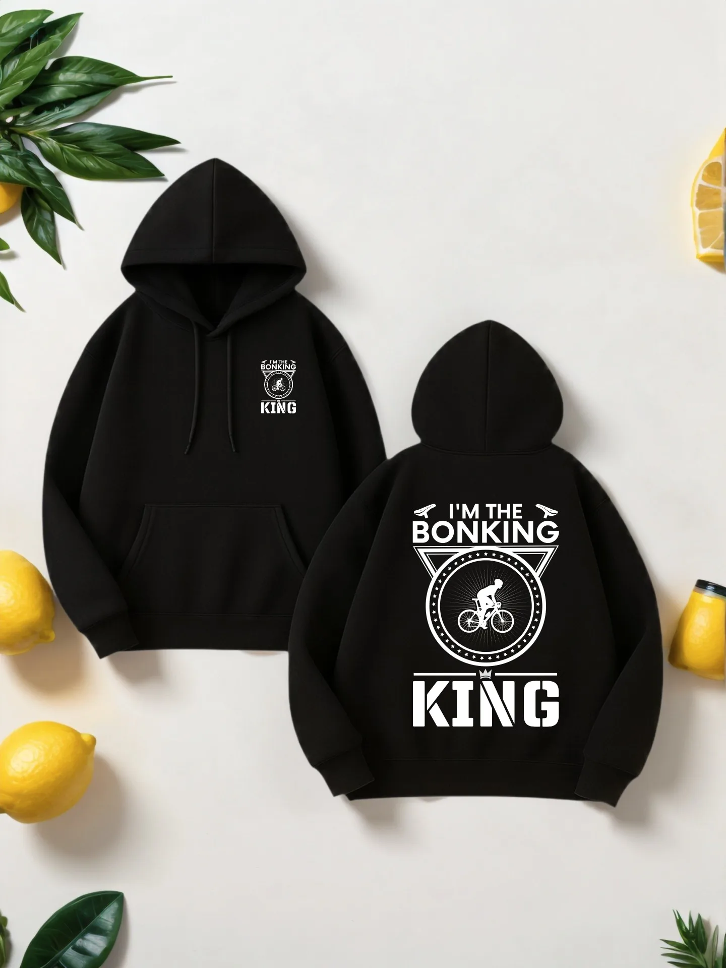 هوديي جرافيك للرجال، سويت شيرت كاجوال بغطاء للرأس مطبوع عليه حروف للرجال، مبطن بالصوف، للارتداء اليومي #1