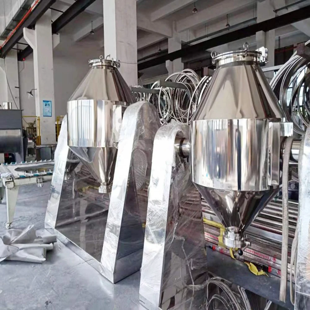 고효율 더블 콘 믹서, 분말 입자 균일 혼합, 산업용 믹싱 장비, 저에너지 설계, 빠른 믹싱