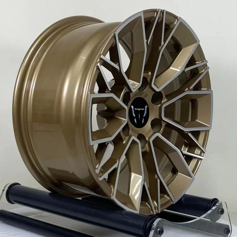Source Factory Custom Aluminum Alloy  Rims Modified Hub 18 19 20 21 Inch Bronze Forged Wheels Passenger Car Wheels