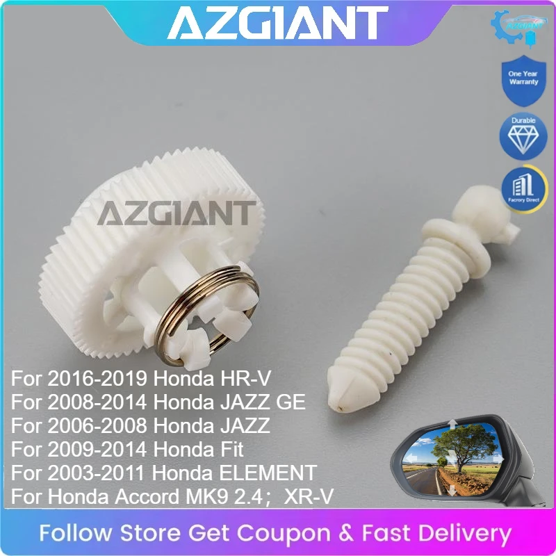 

AZGIANT for Honda Fit JAZZ HR-V ELEMENT Accord Car Wing Mirror Adjustment Motor Inner Gear Set Replacement High Quality