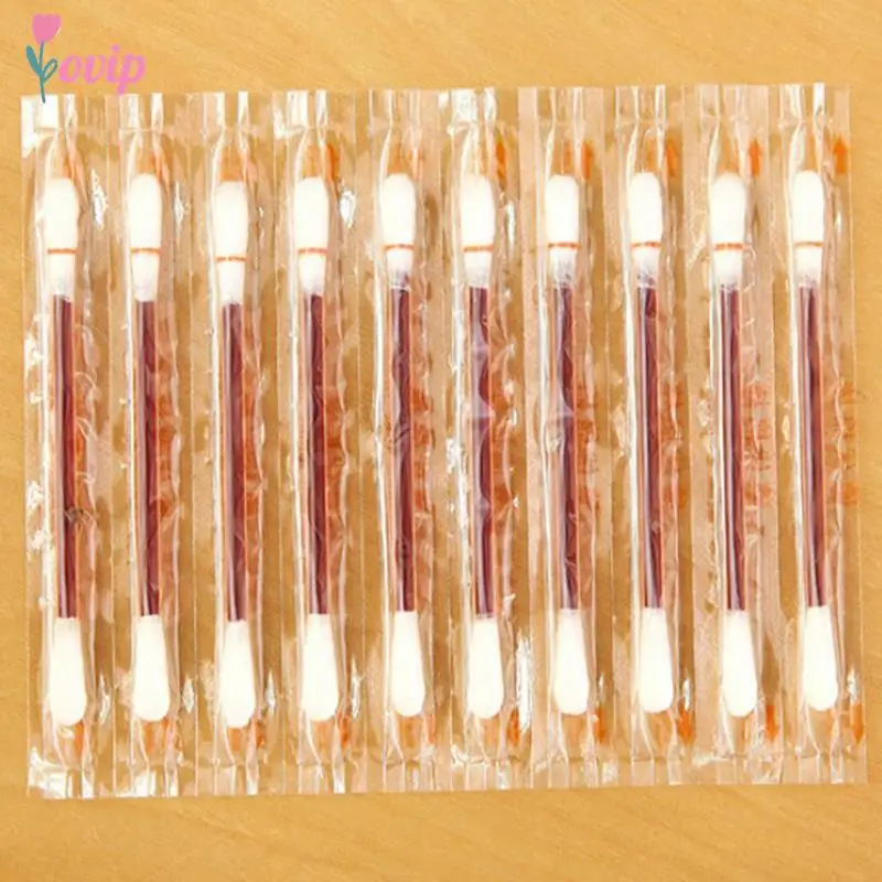 50Pcs Disposable medical iodine sticks-portable iodine disinfection cotton swabs for emergency wound care and sterilization