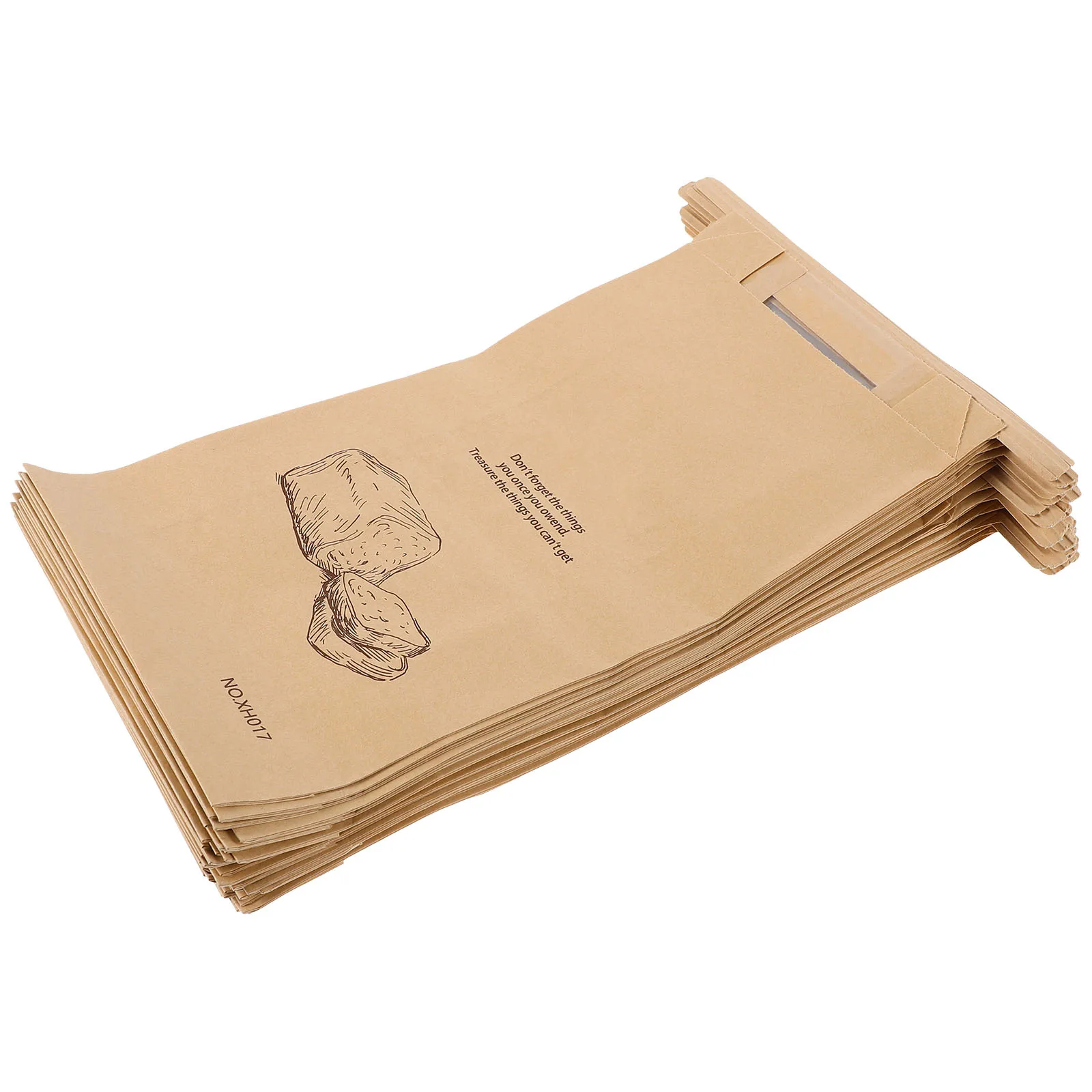 

50 Pcs Sourdough Bread Wire Sealed Paper Bag Bakery Bags Toast Cake for Packaging Oil-proof