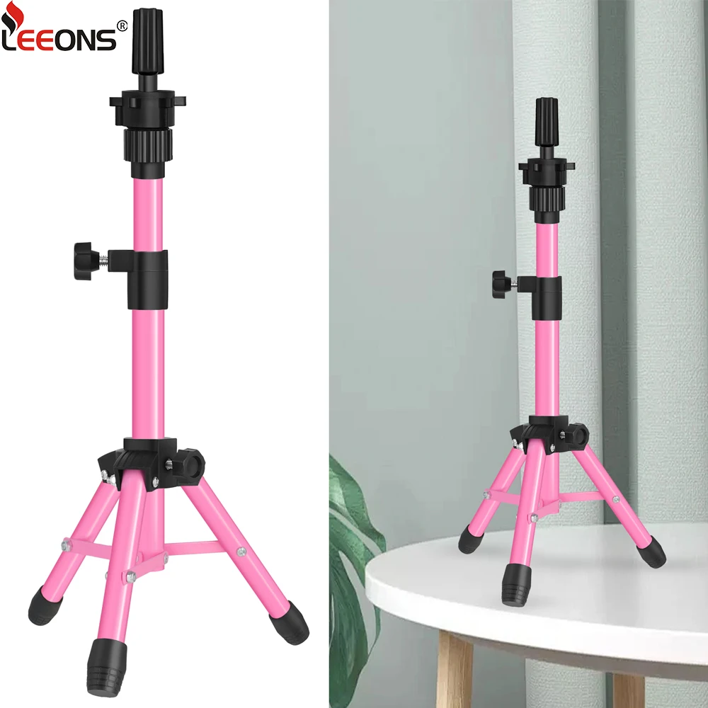 

Adjustable Wig Stand Tripod Portable Salon Hairdressing Mannequin Head Stand For Professional Hair Cutting And Style Practice