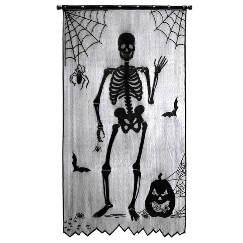 Halloween Easy To Clean Unique Design Creepy Popular Grace Necessary Haunted House Theme Trick Or Treat Spider Web Tablecloth