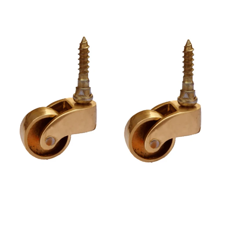 1PCS Hardware Copper Wheelbase Furniture Sofa Small Universal Heavy duty Steering Active Copper Wheelbase Hardware Accessories