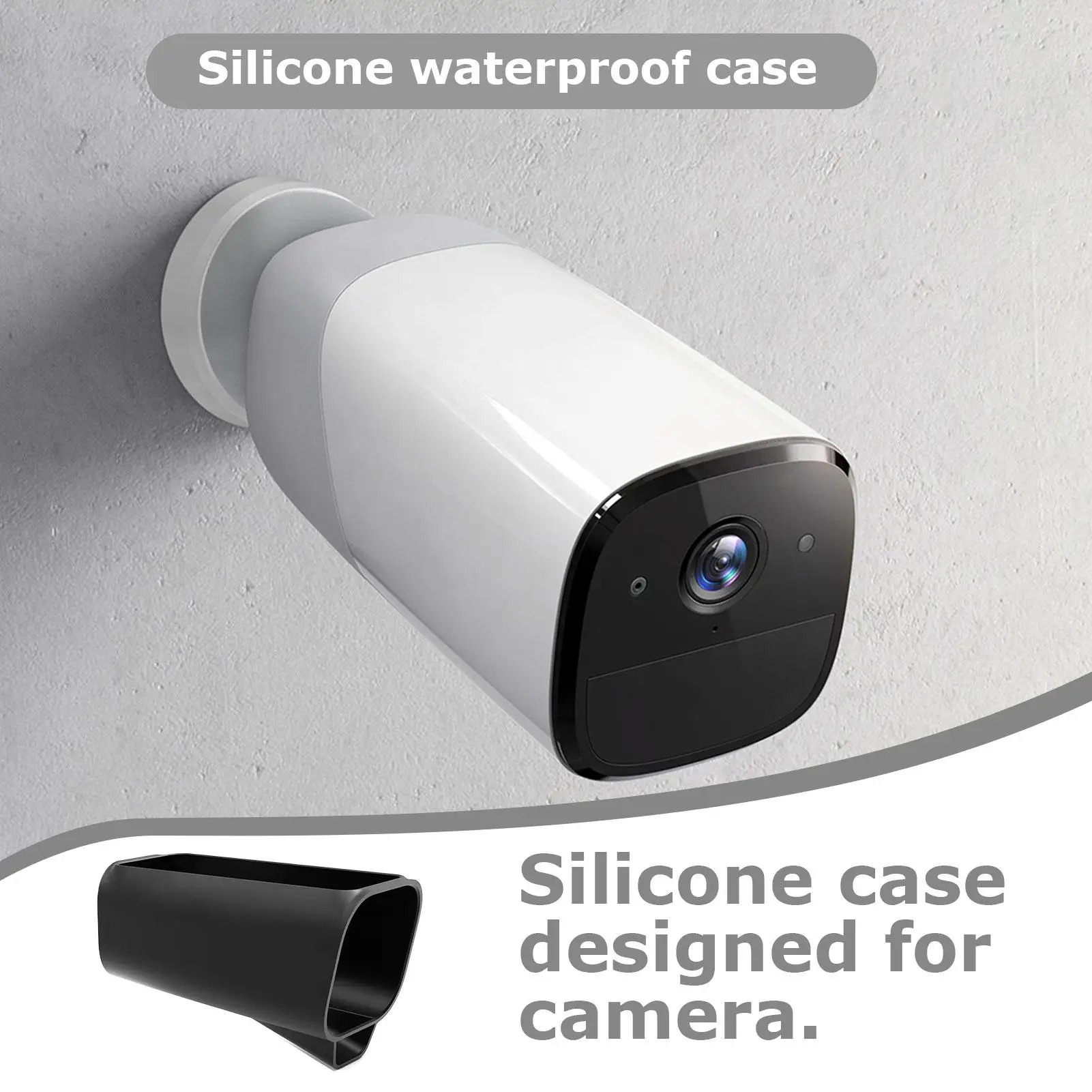 

Черный защитный чехол для безопасности eufyCam S3 Pro, водонепроницаемый силиконовый защитный чехол для камеры безопасности для EufyCam 3