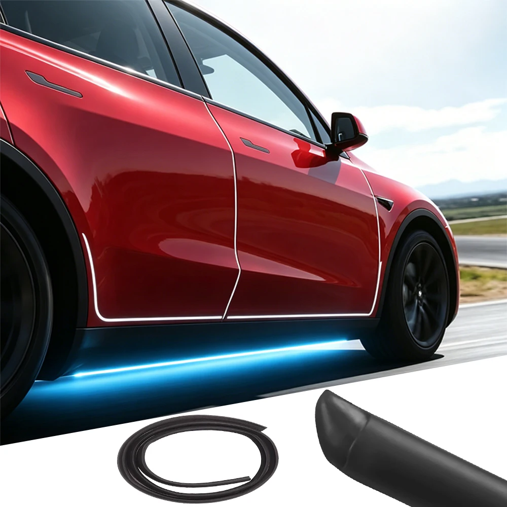 For Tesla Model Y Juniper Model YL Model Y Car Door Rubber Seal Strip Auto Door Weatherstrip Accessories