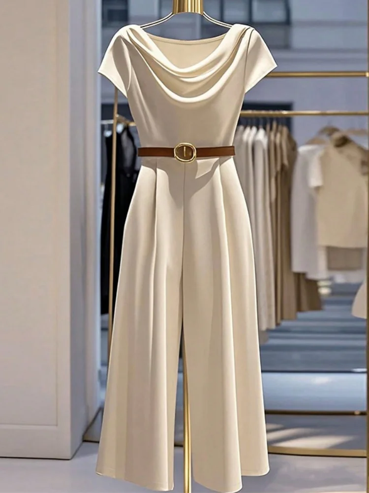 

Три сестры, новые поступления, весна-лето, модная женская одежда для отдыха и поездок на работу, однотонный комбинезон с короткими рукавами, оптовая продажа