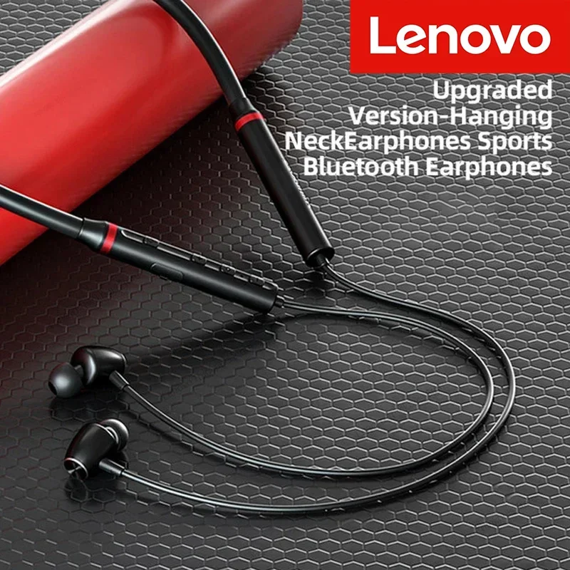 Lenovo Bluetooth écouteurs étanche bouchons d'oreilles HIFI sans perte Audio qualité magnétique tour de cou casque Portable sport casque