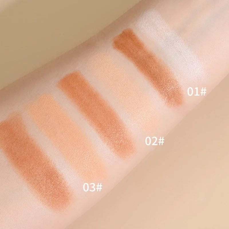 Gesichtskonturierungsstift für das Gesicht, doppelter Verwendungszweck, aufhellender, formender Concealer-Stift, langlebig, natürlicher Nasenschatten, Konturierungskosmetik