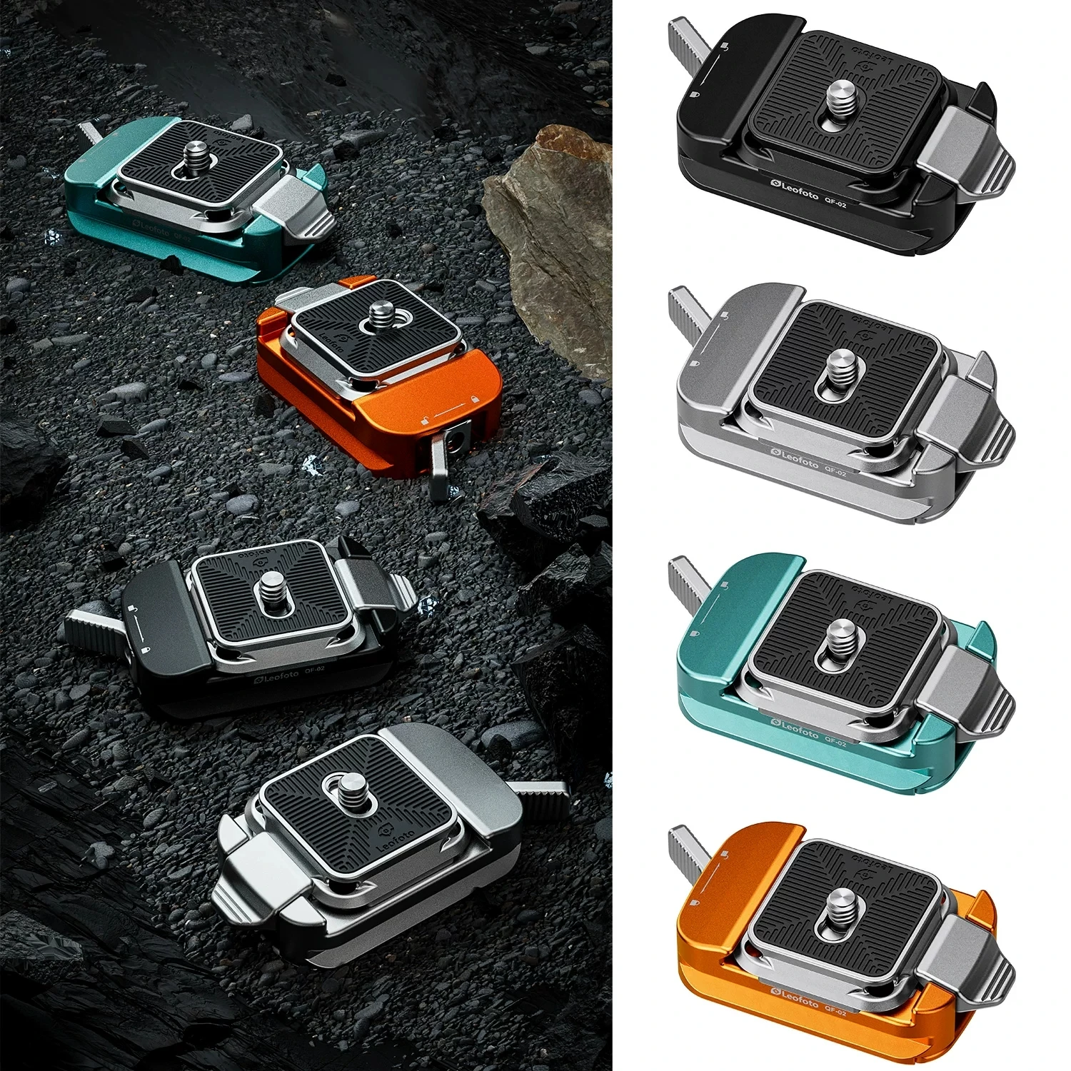 Quick Release Plate, Camera Tripod Mount Arca Swiss QR Plate Fast Claw Clamp Compatible with Canon Sony Nikon Zhiyun/Feiyu/DJI