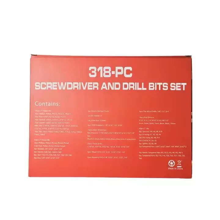 Factory Sale 318PCS Combination DIY Screwdriver and Drill Bit Set in view 5